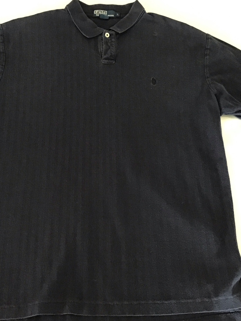 Polo by Ralph Lauren Men’s Textured Dark Navy Polo